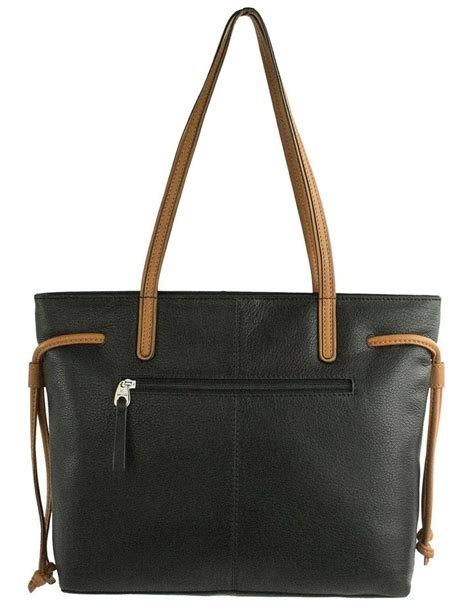 myer cellini leather tote bag